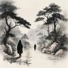 山间独行(有关必回。)