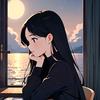 夜晚的月亮