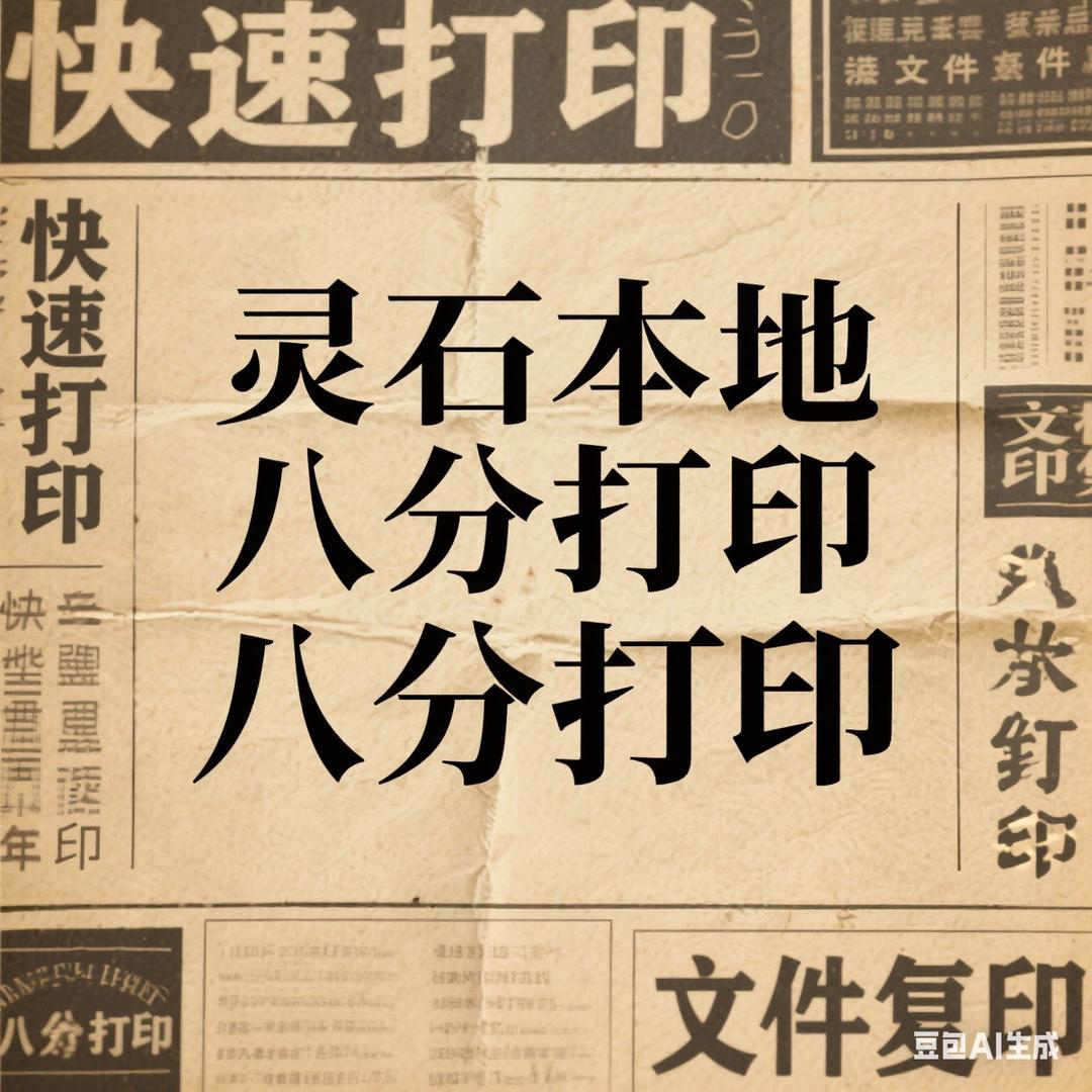 灵石本地8分打印