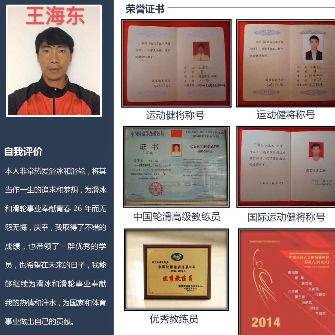 临沂市蒙山鹿轮滑俱乐部  王海东