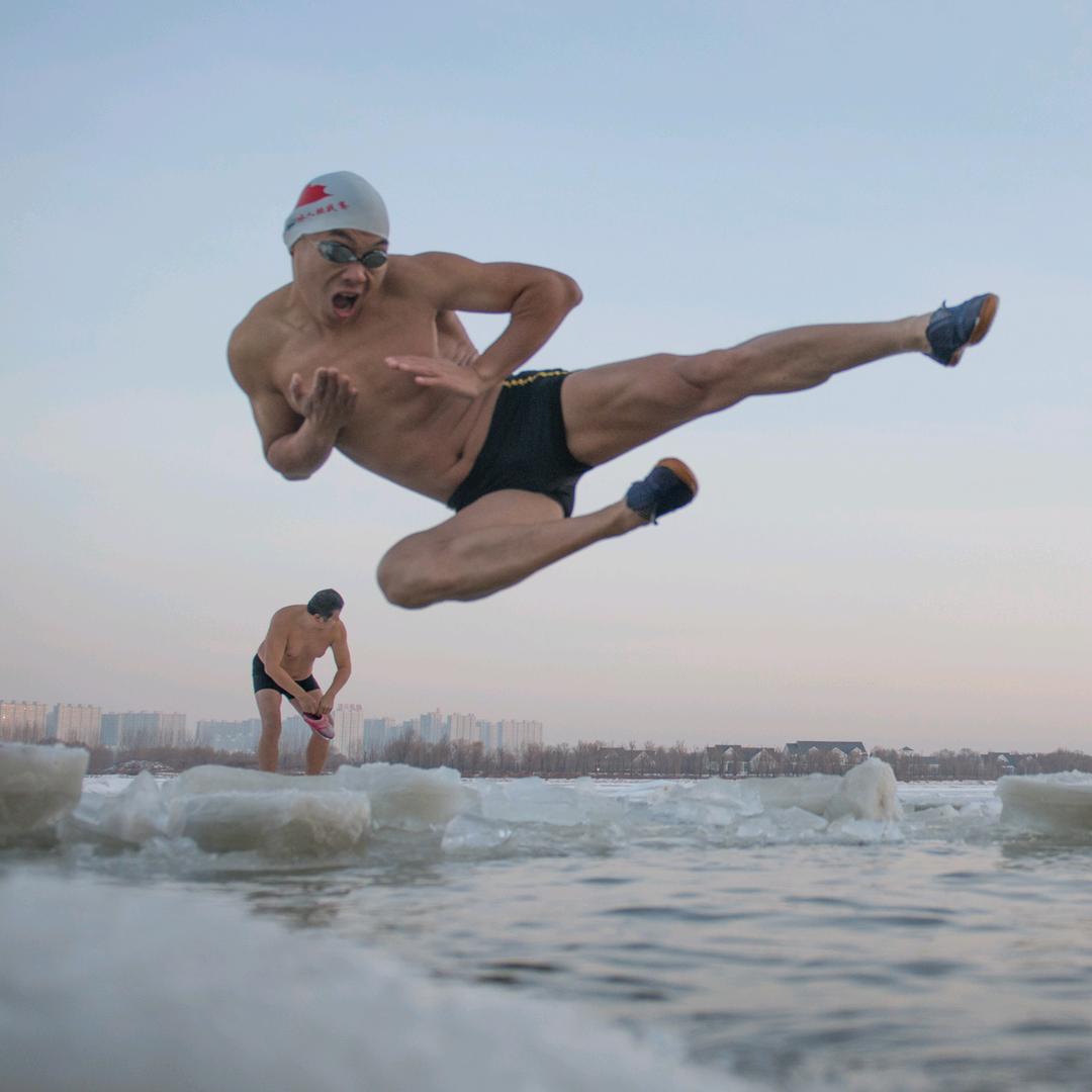 哈尔滨冬泳绍爷