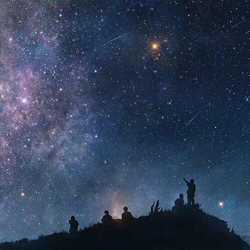 星空下