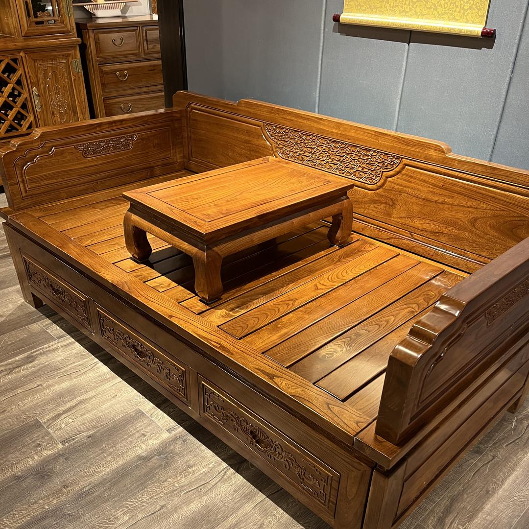 香河大堂榆木家具