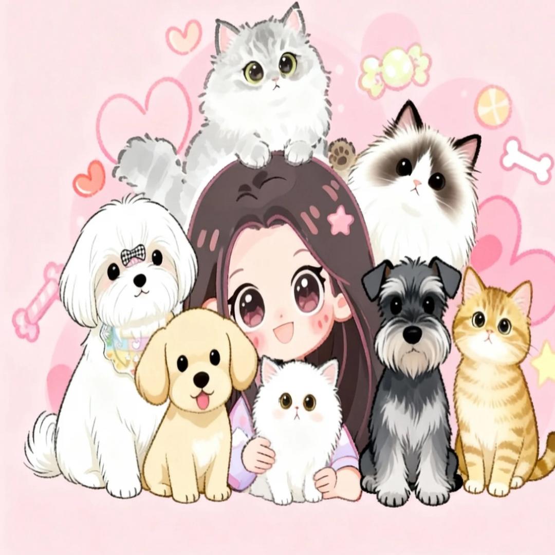 椰椰好多毛孩子