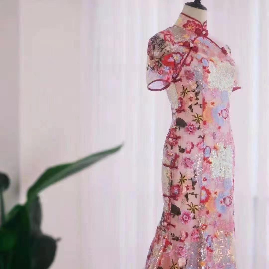 九洲真丝绣花布料8号店