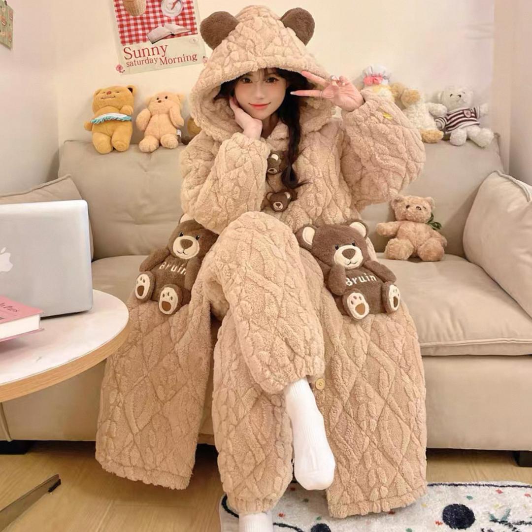 小鹿睡衣穿搭