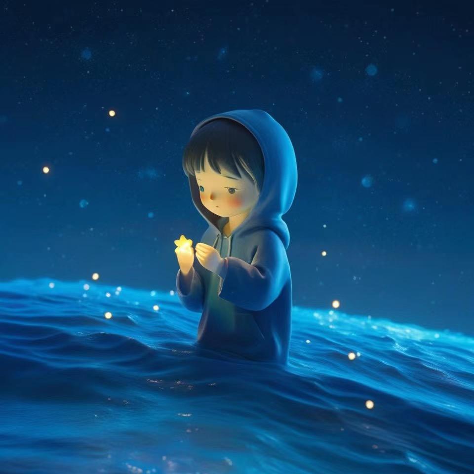海里抓星星头像