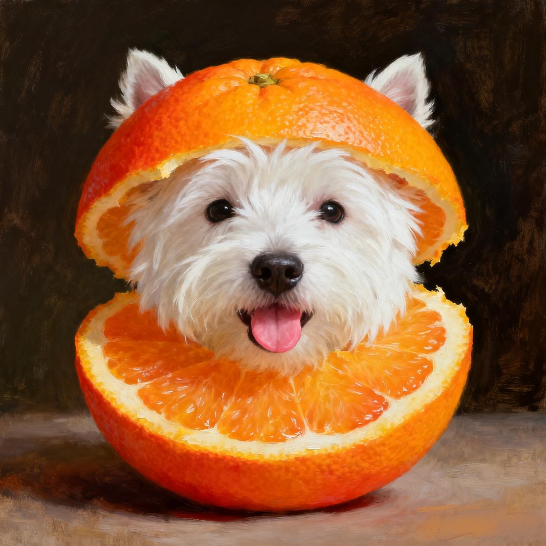 小狗头（橙意满满版）