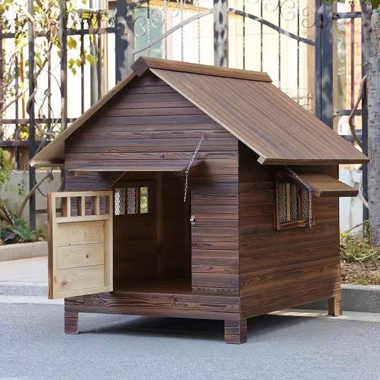 实木碳化宠物屋🏘️