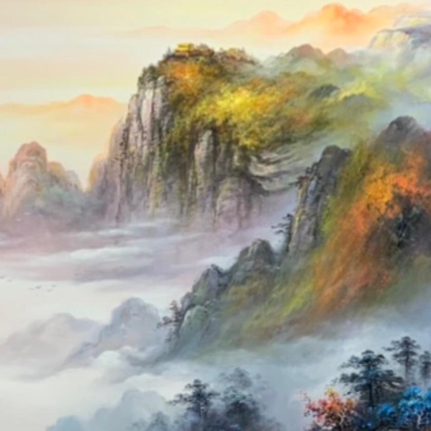 上彩油画