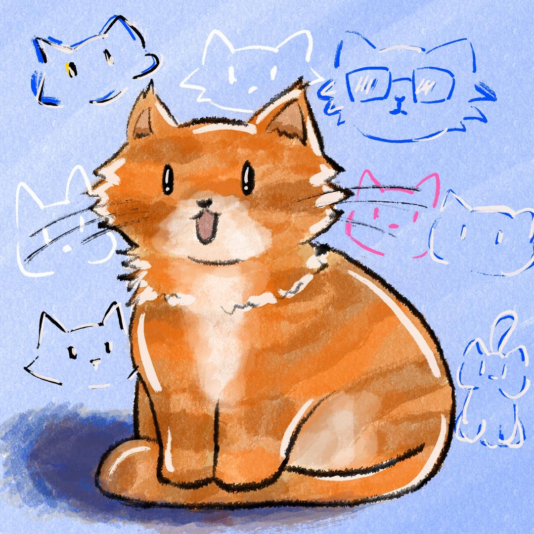 荔枝漏出猫耳朵