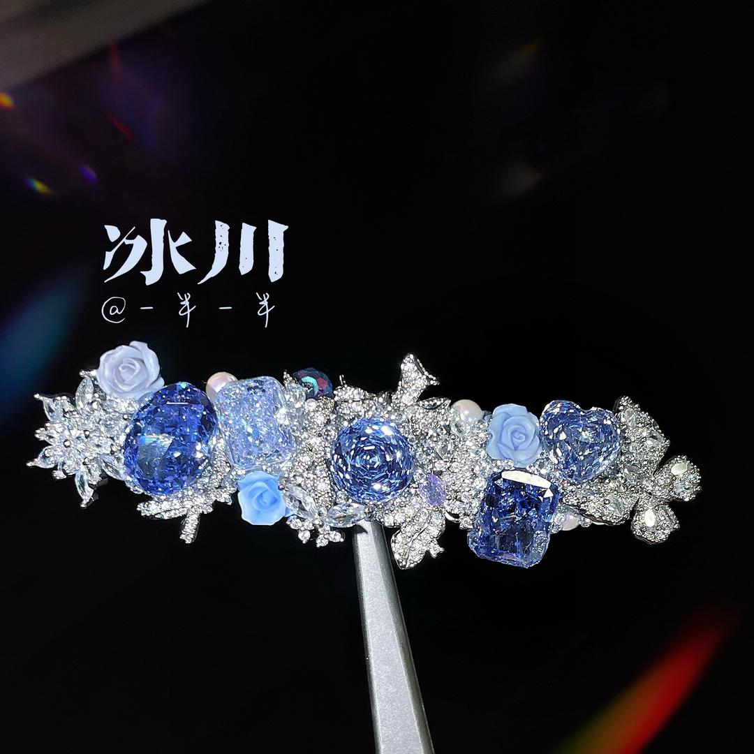 一半一半的发夹