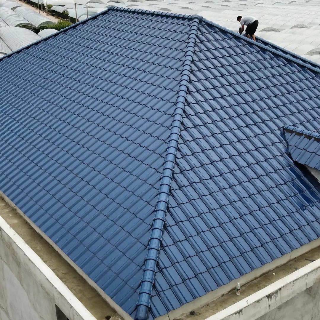 河南金盛开琉璃瓦钢木结构