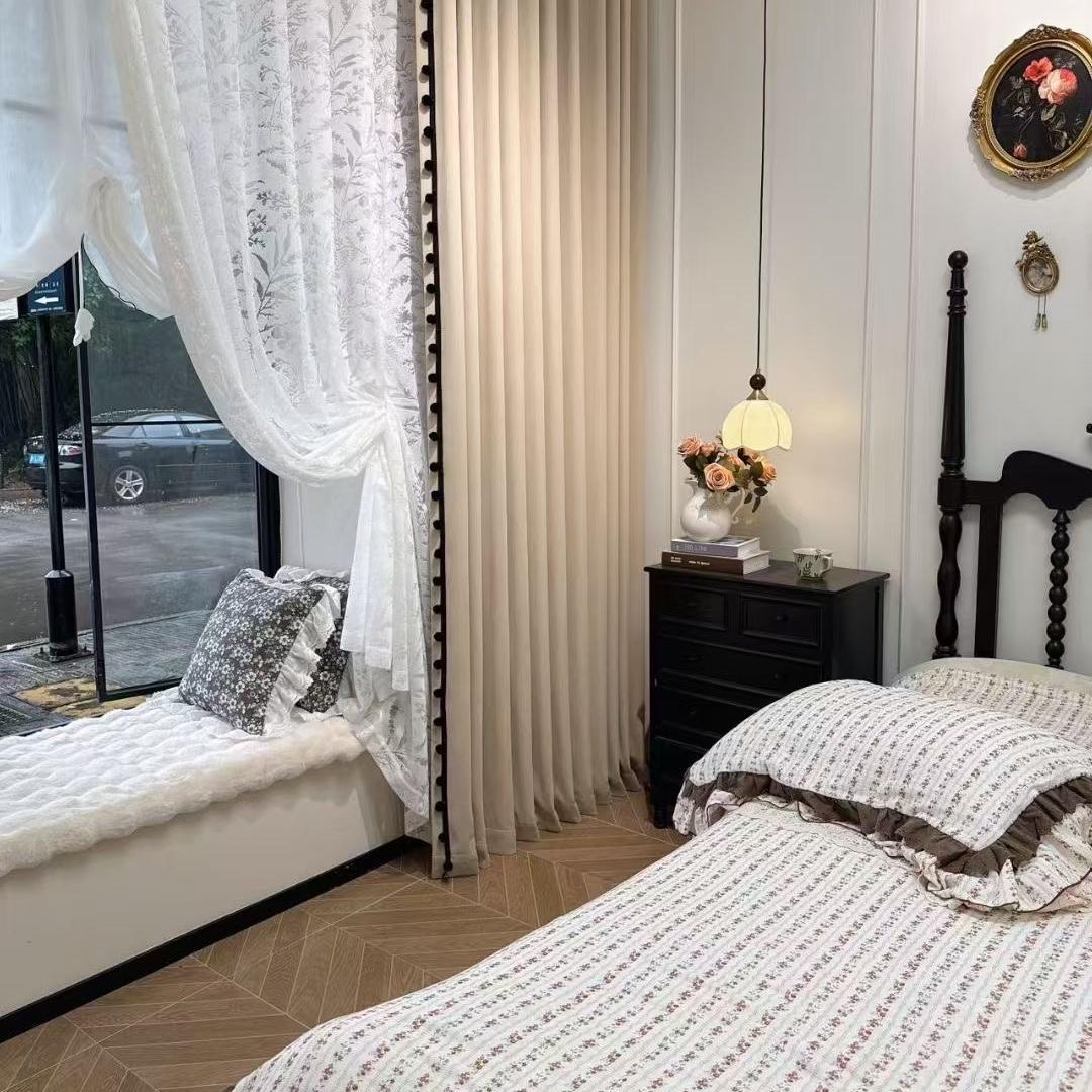 海宁素丝高端窗帘工厂店