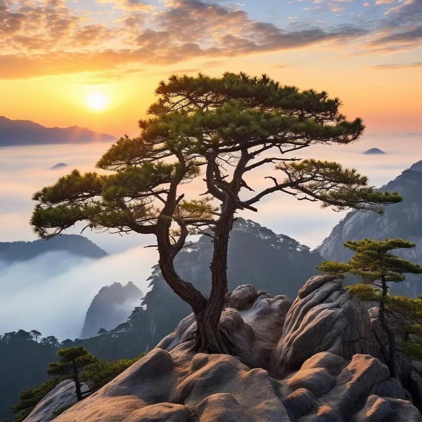航航庭院景观松