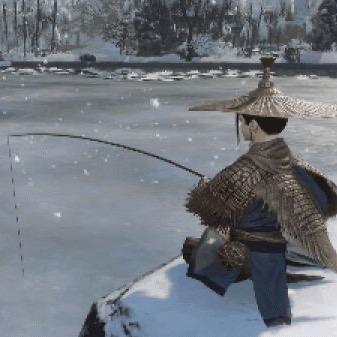 独、钓寒江雪