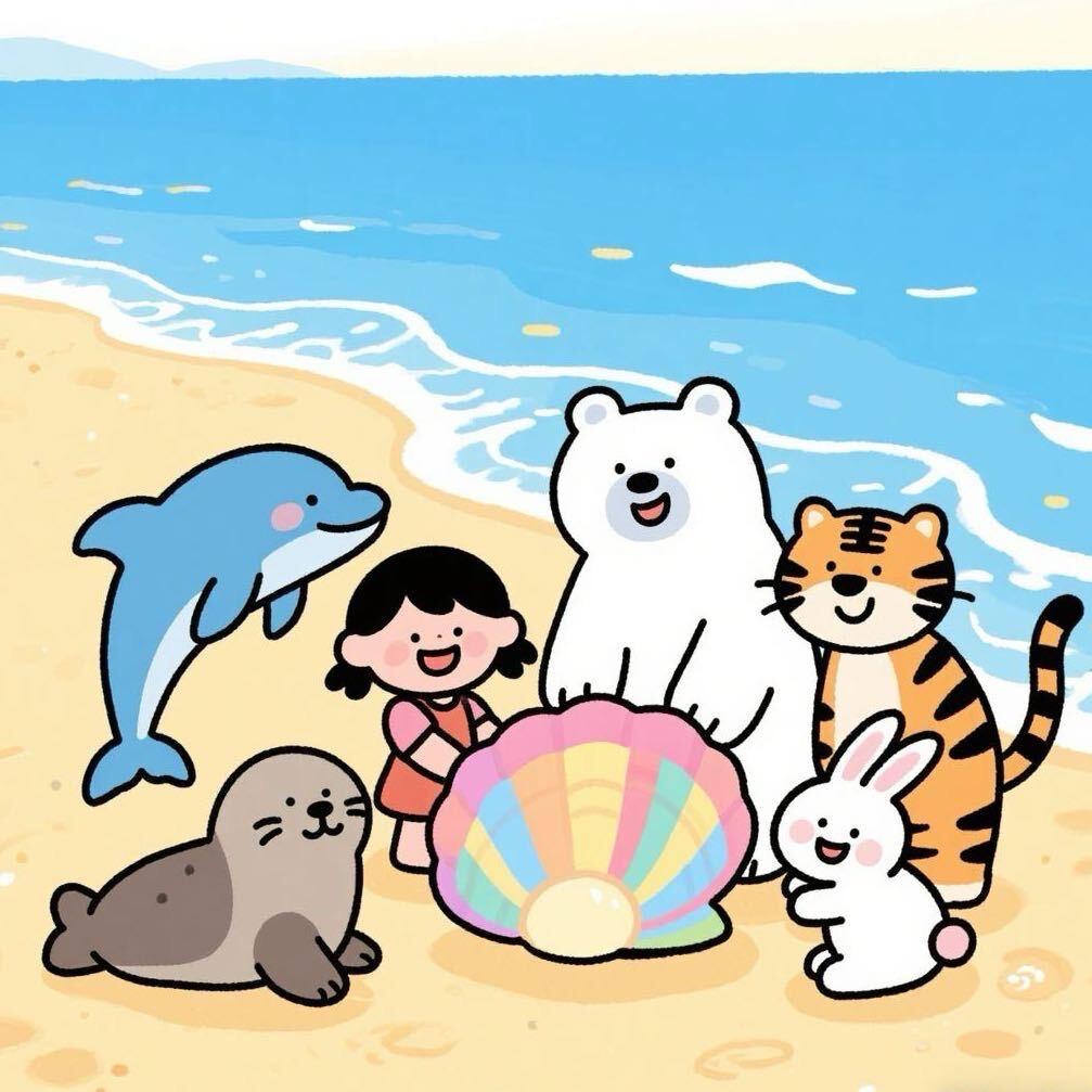 抱鱼的海豹