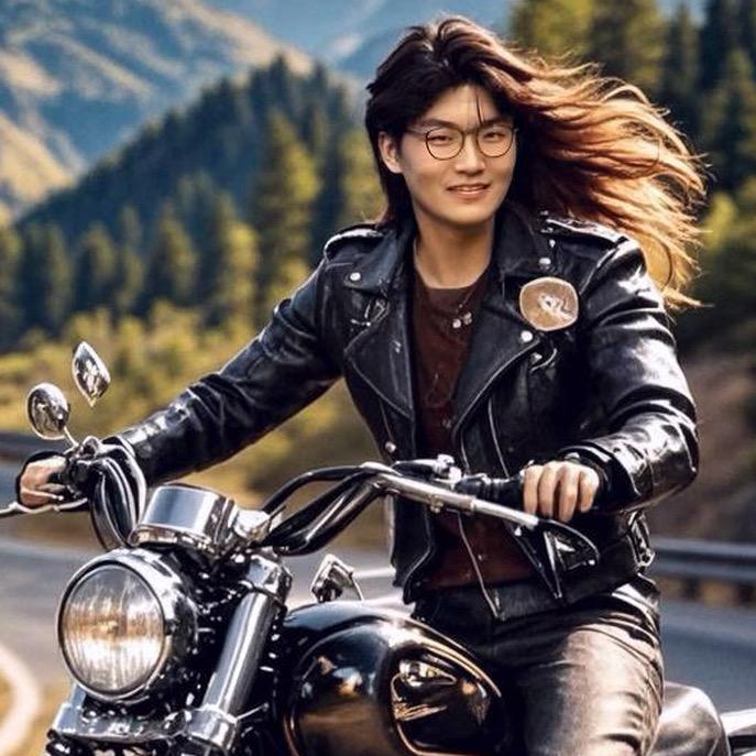 骑车型男
