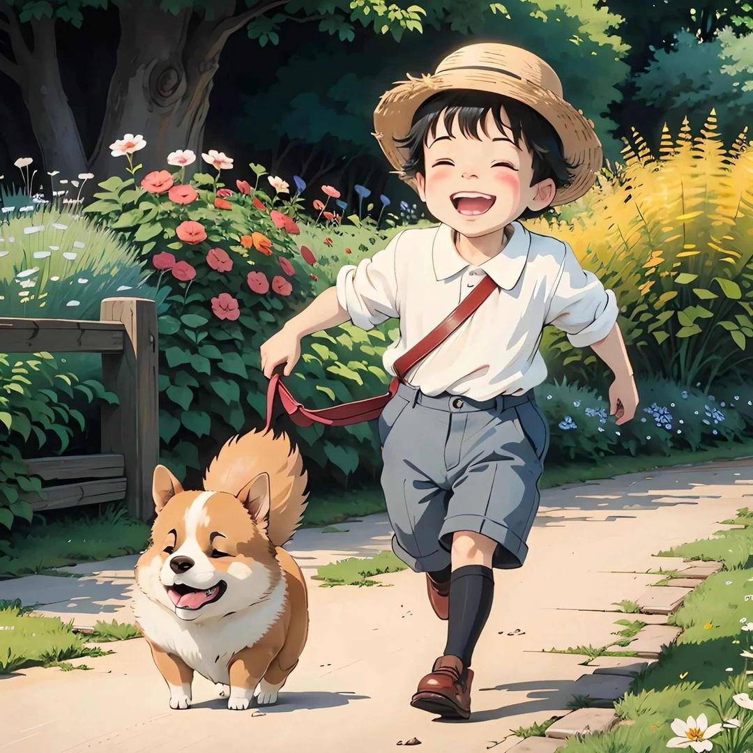 二狗（手绘油画）