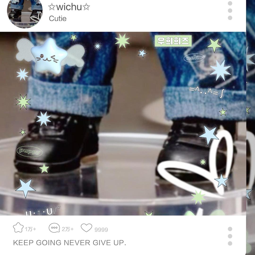 褶皱花边黑色小皮鞋😝ོ