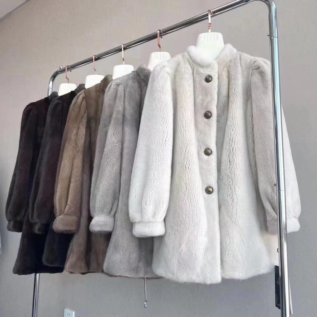 高端定制水貂大衣工厂店