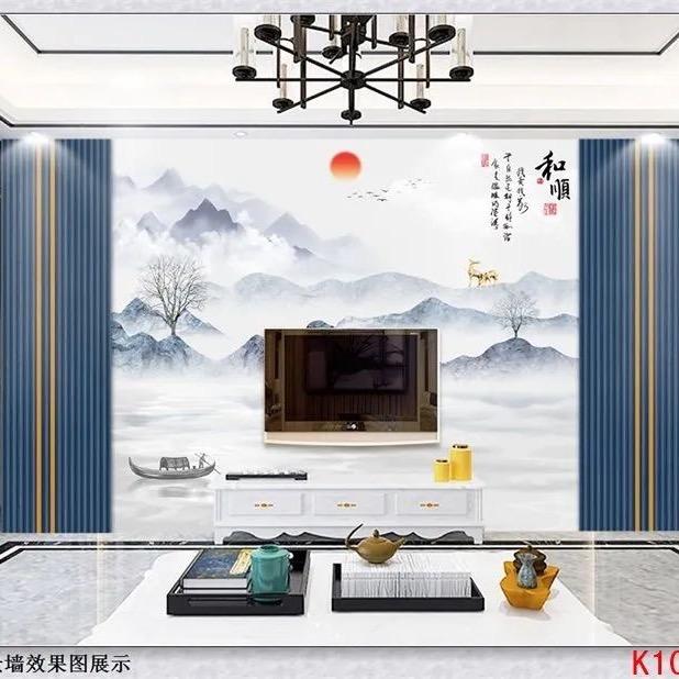 碳晶板金刚板壁画布背景墙厂家