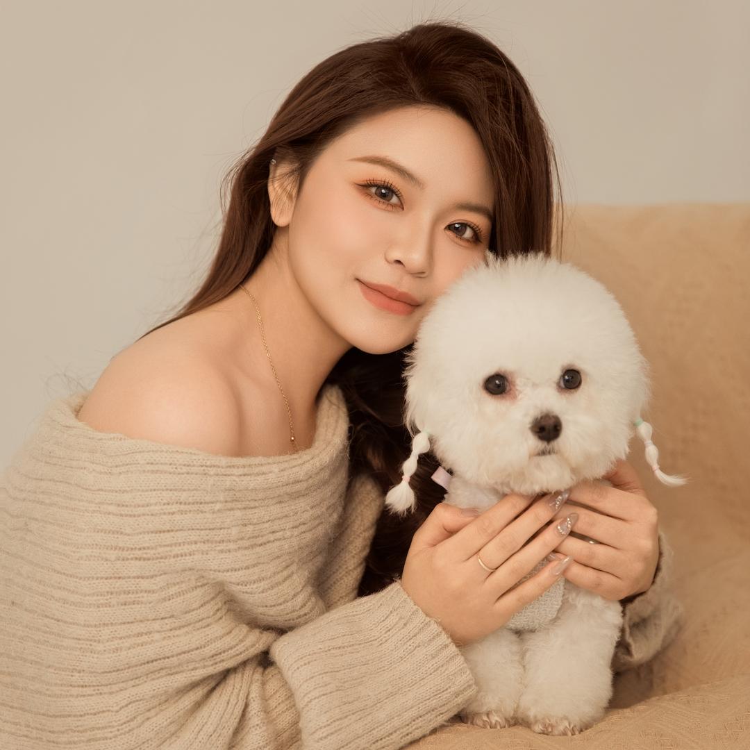 哼哼是一只小比熊