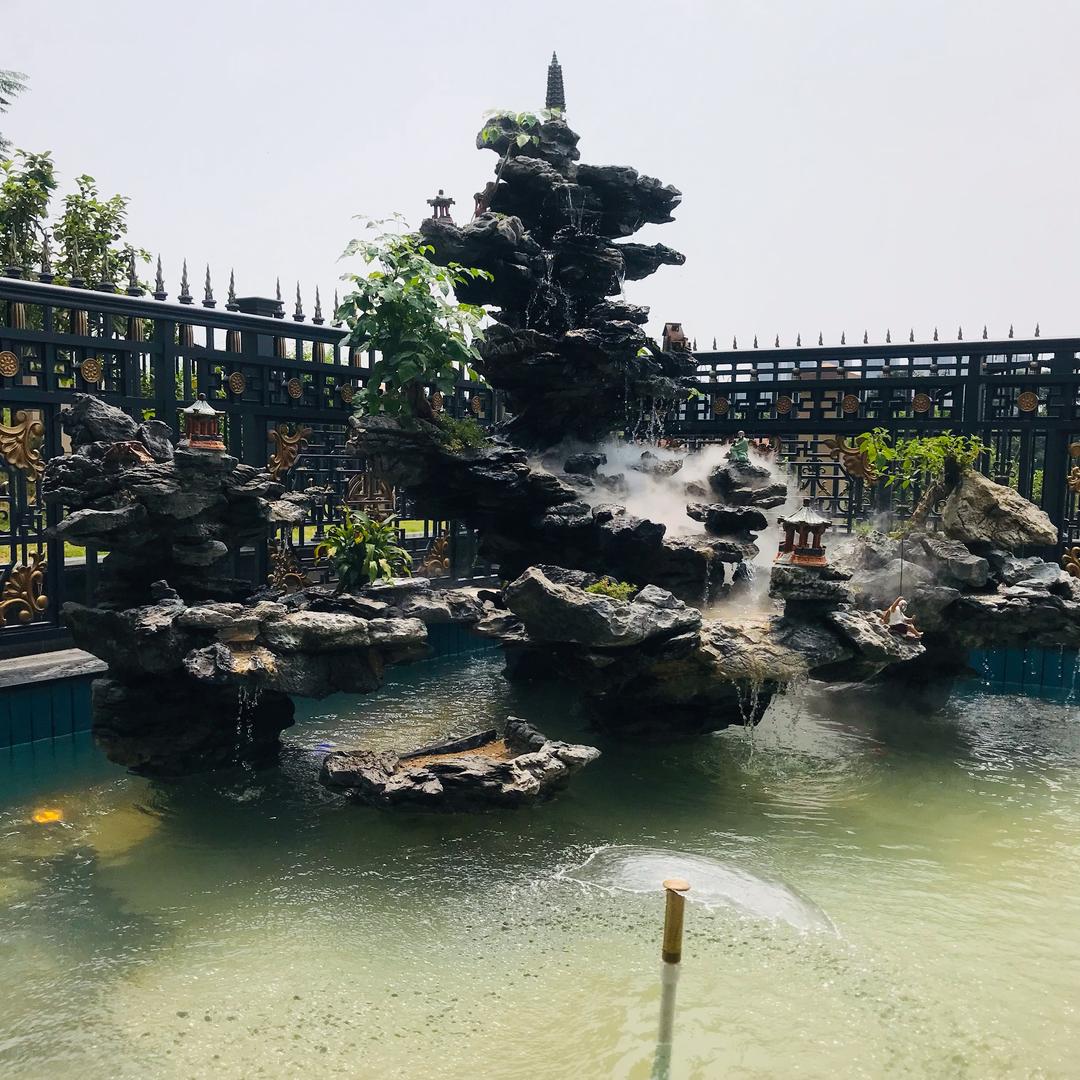 风水艺术假山手艺人