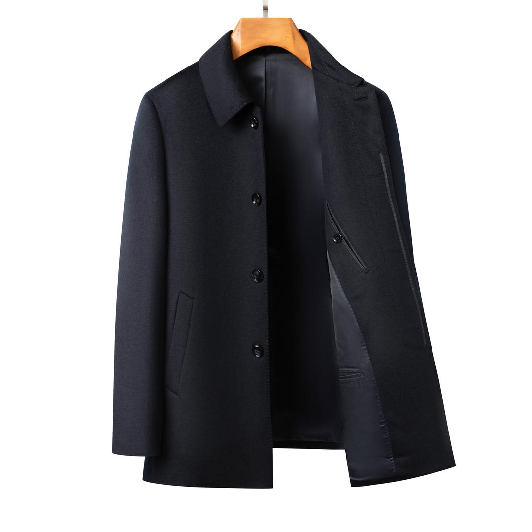 风雅男装羊毛大衣