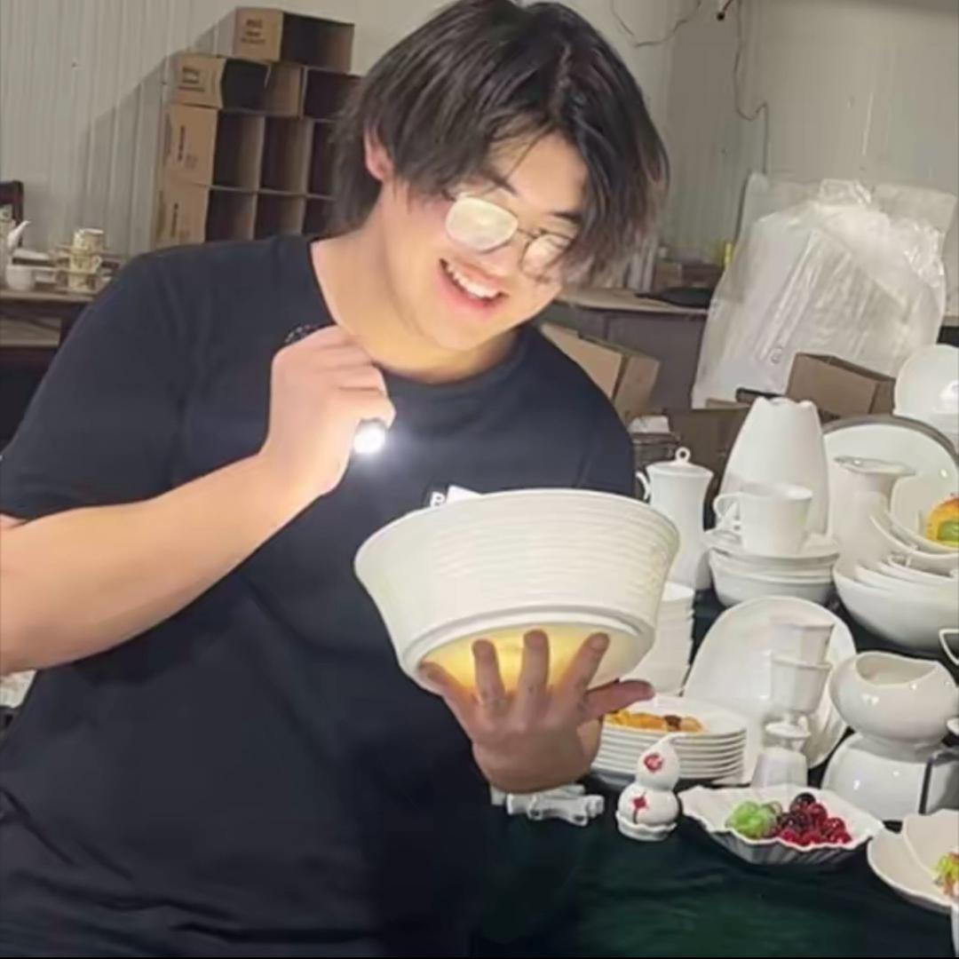 秋秋蟾宫骨质瓷餐具(清库)