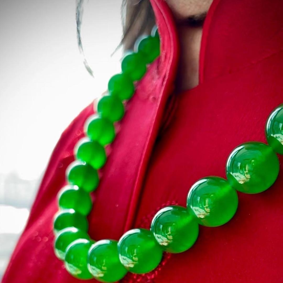 一品翠高端翡翠珠链