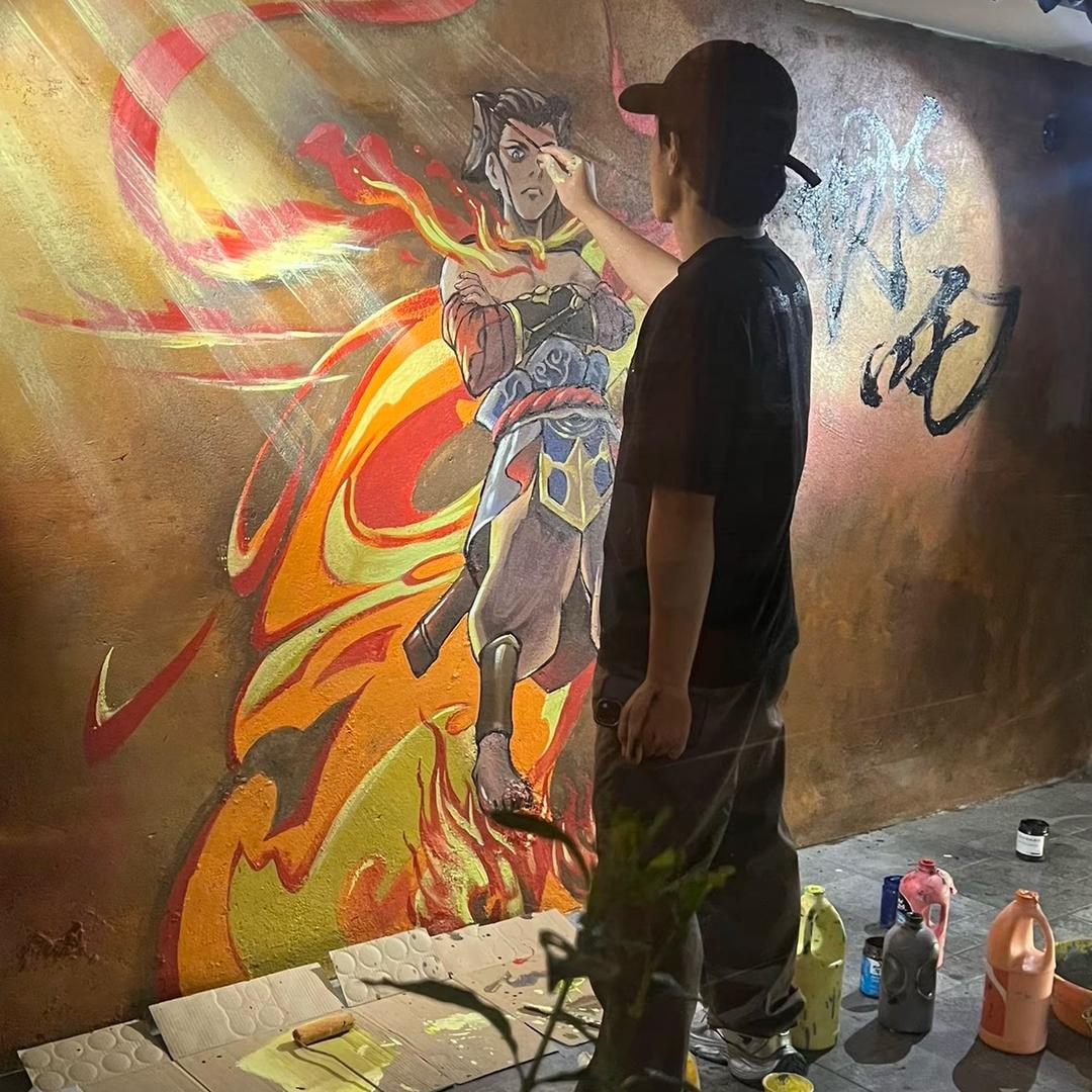 贾濛壁画