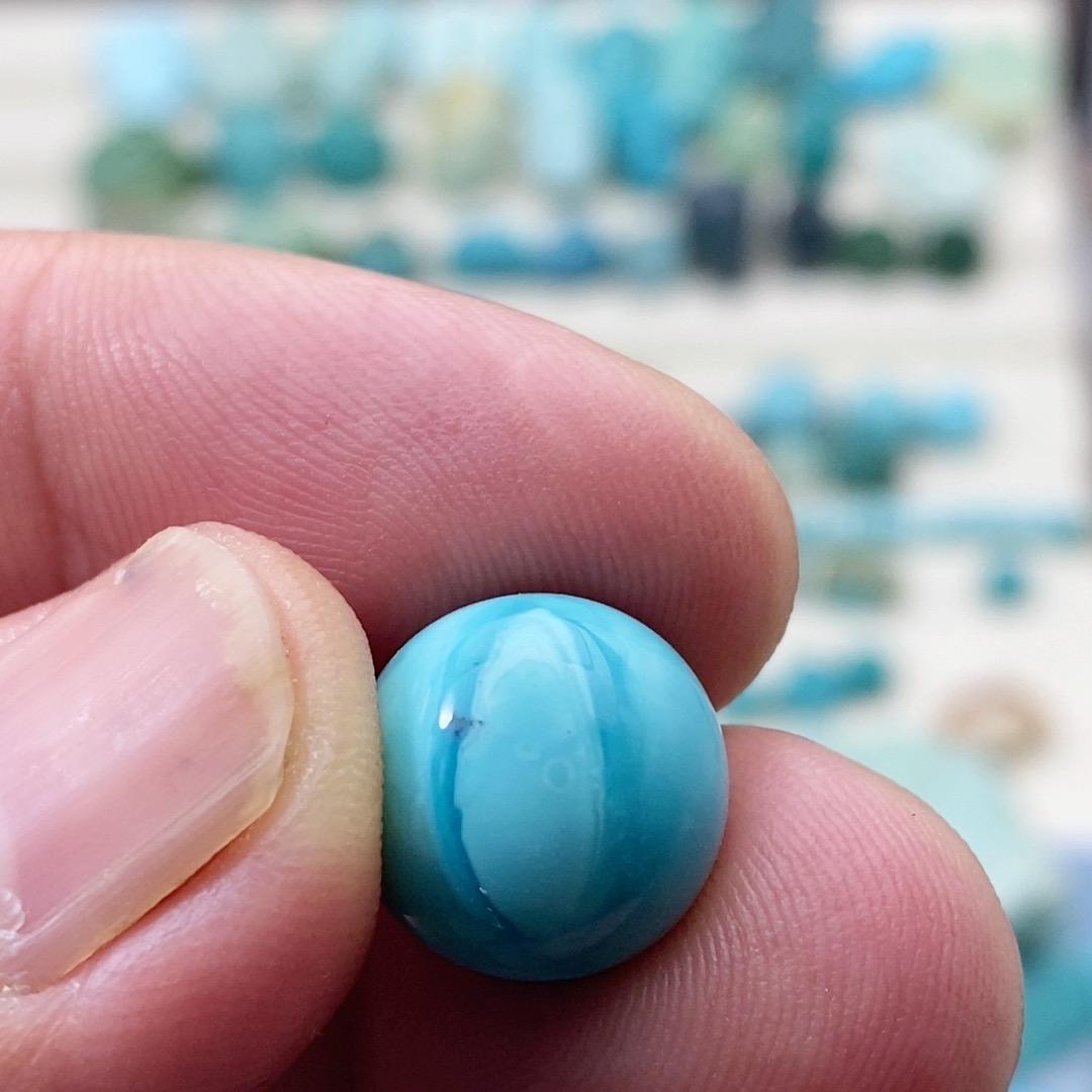 博文原矿绿松石