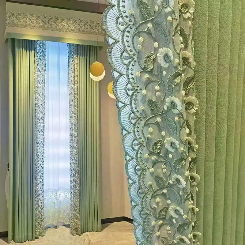 柯桥鑫绣窗帘立边花边源头工厂