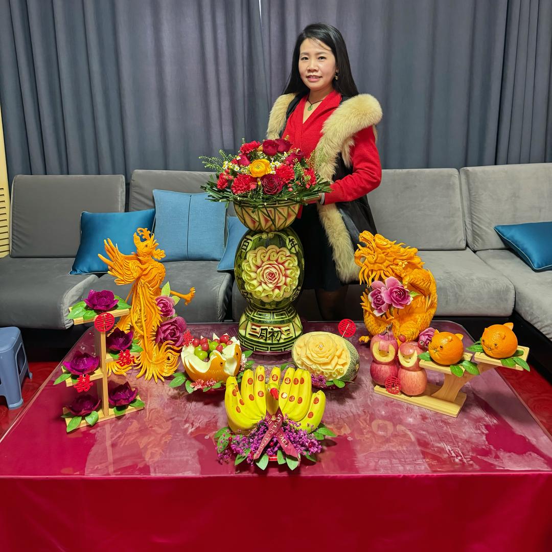 想开了果雕花艺