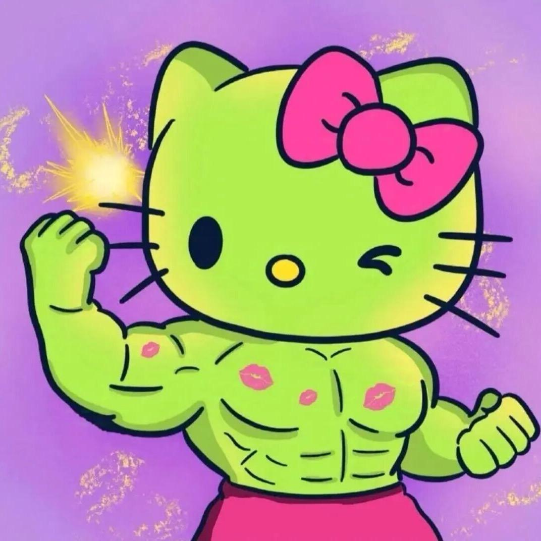 Hello kitty.绿巨人
