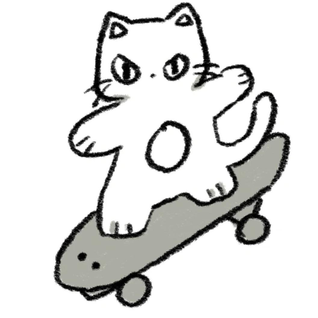 小猫爱冲浪