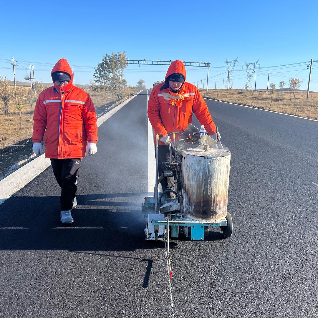 道路划线施工