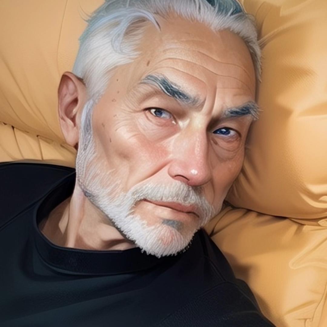 大叔 安静 剪个头