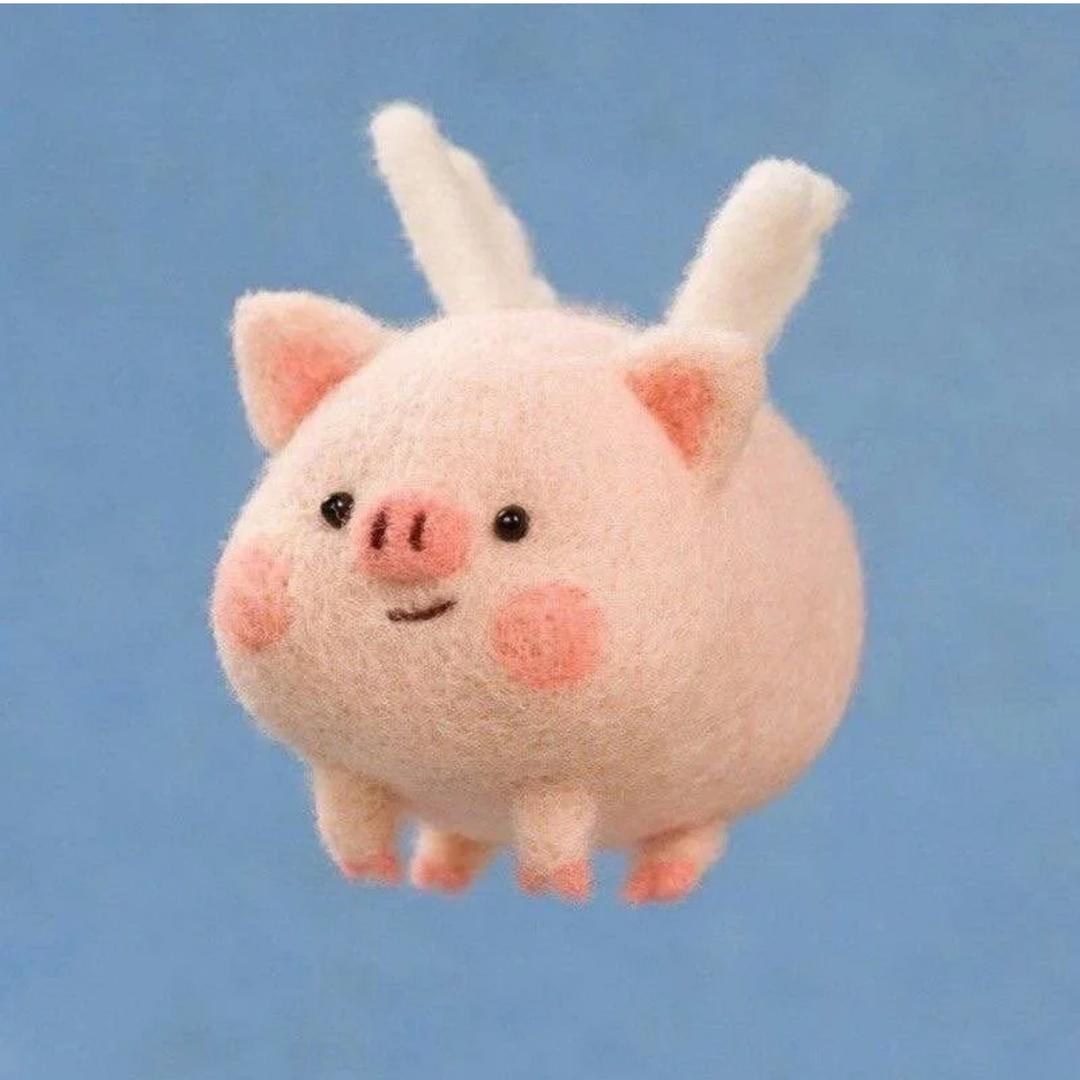 一只小猪飞上天
