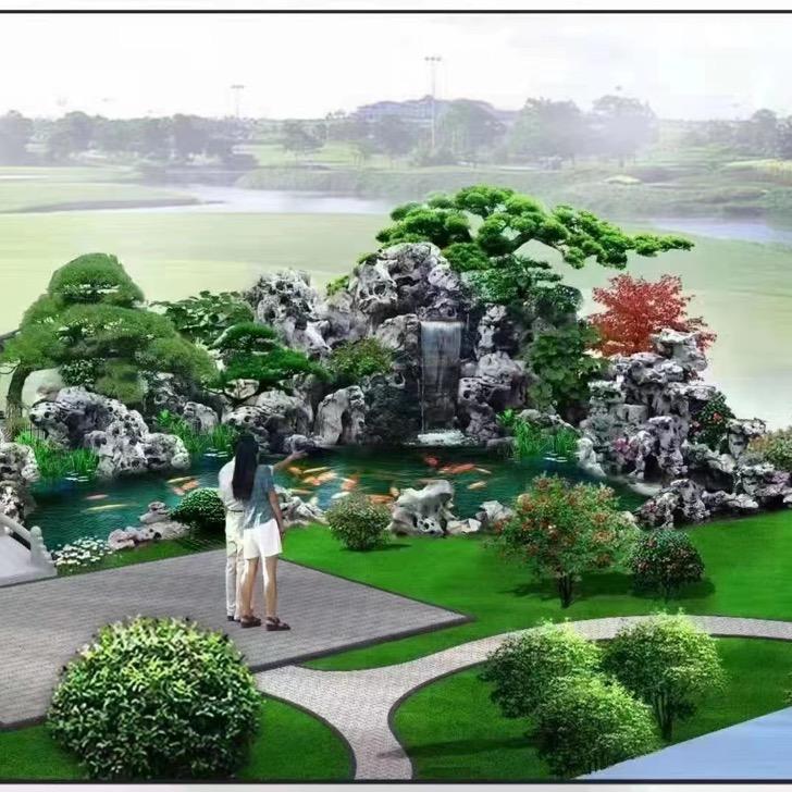 轩逸园林假山鱼池过滤