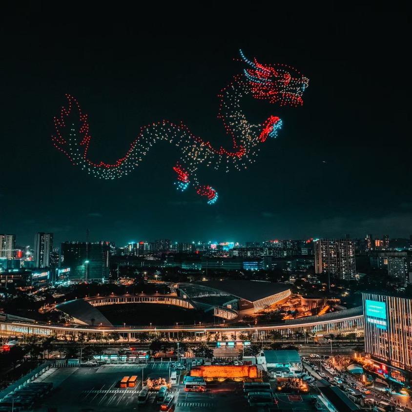 DMD无人机集群表演