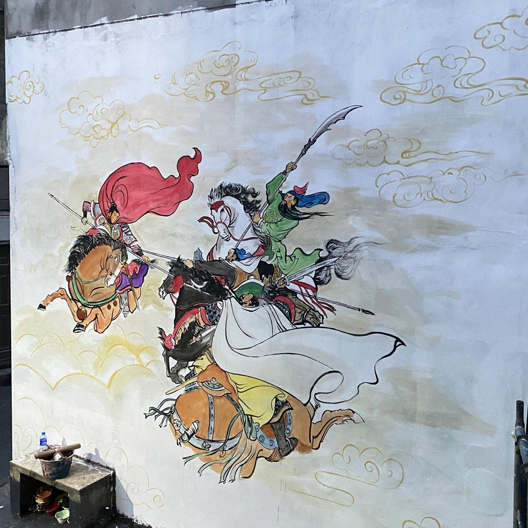 内江墙绘彩绘壁画