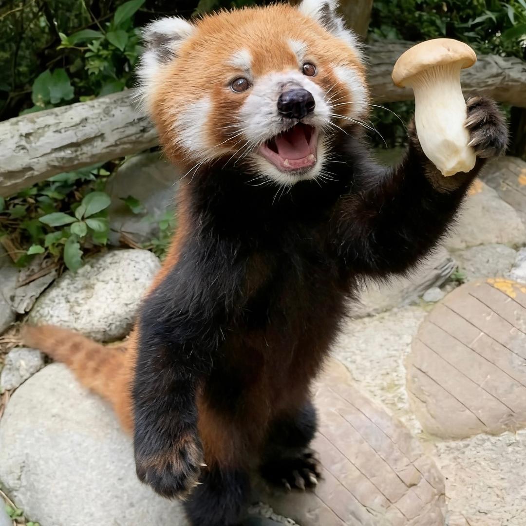 小熊猫的杏鲍菇