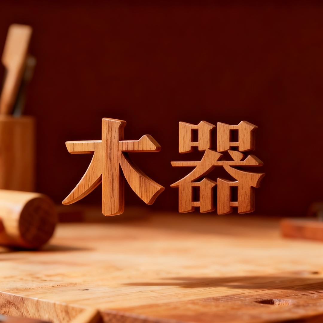 小福福摆件木器