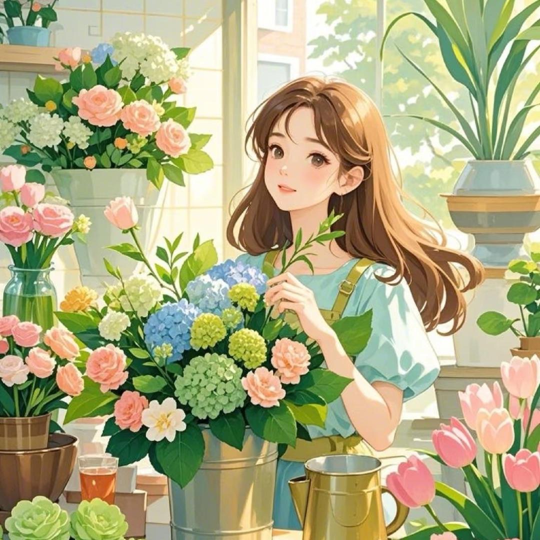 花织雾雨（家居花）
