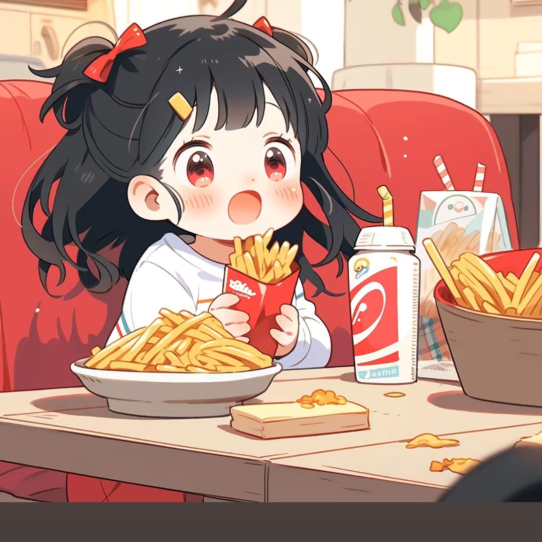 圆圆超爱吃🍟🍔🥩