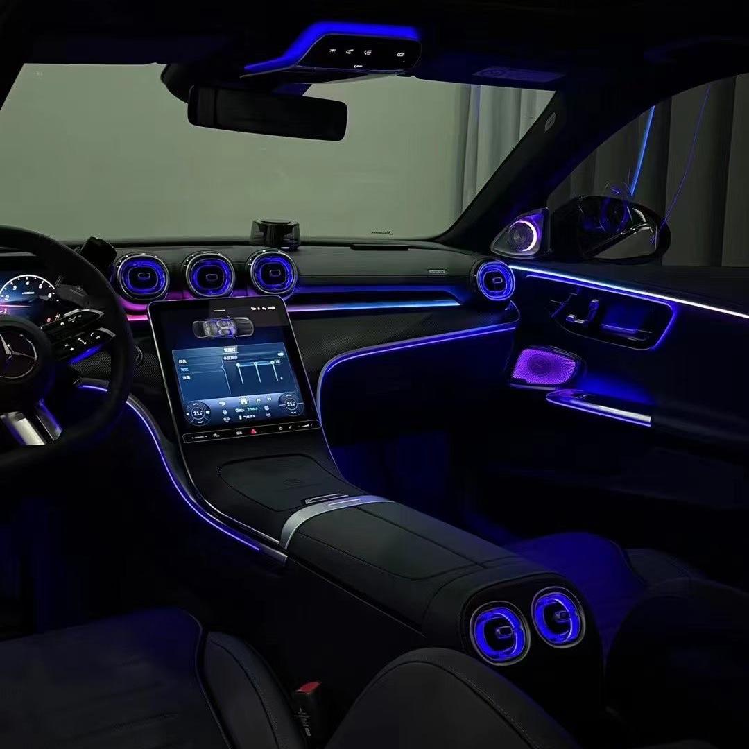 巴中小辛汽车360全景 氛围灯导航贴膜