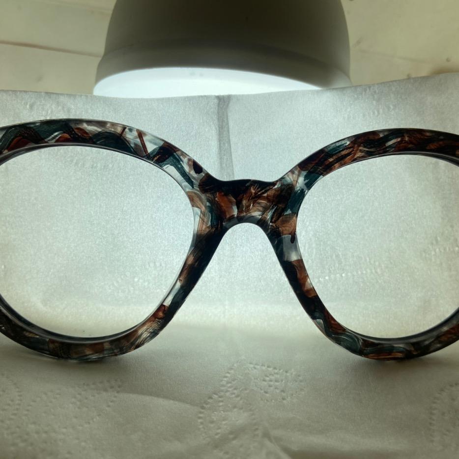 眼镜 油染花  贝壳贴皮 加工