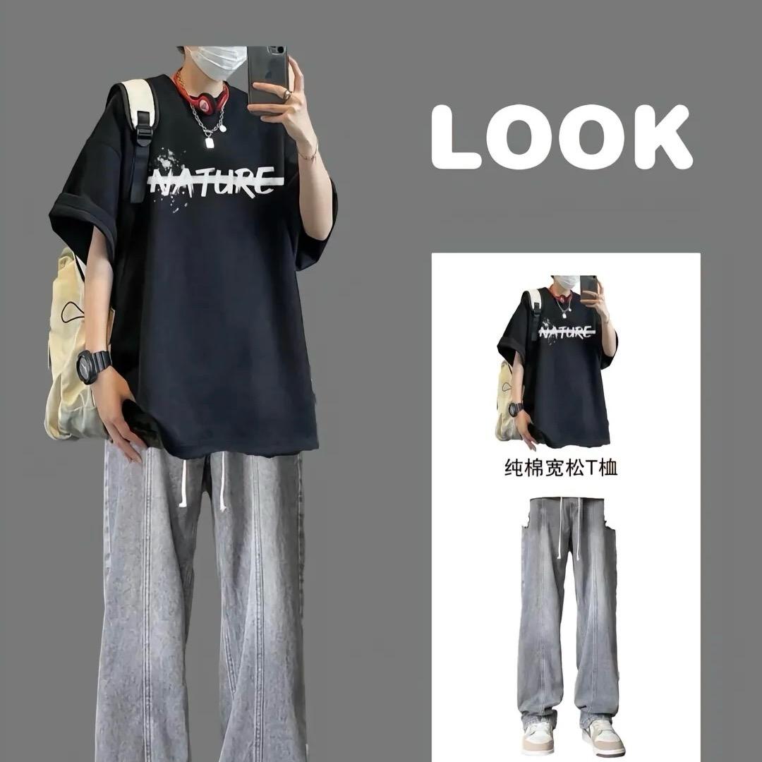 卖服装的大男孩